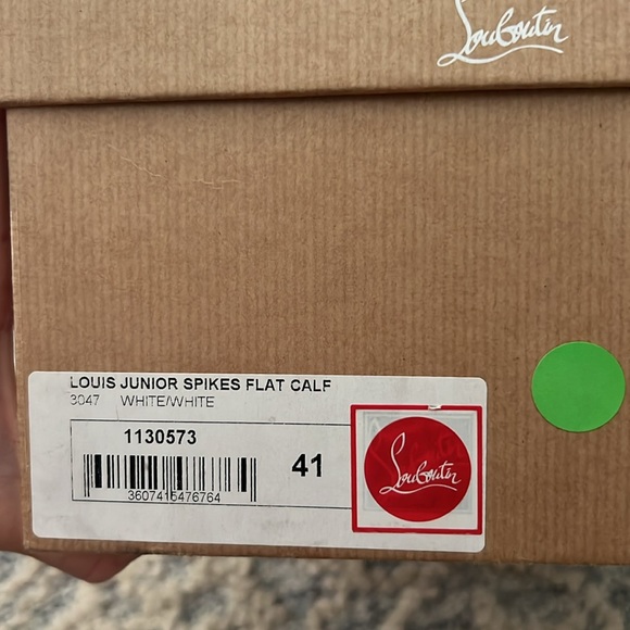 Christian Louboutin Louis Junior Spikes Cap Toe Sneakers - Picture 9 of 9